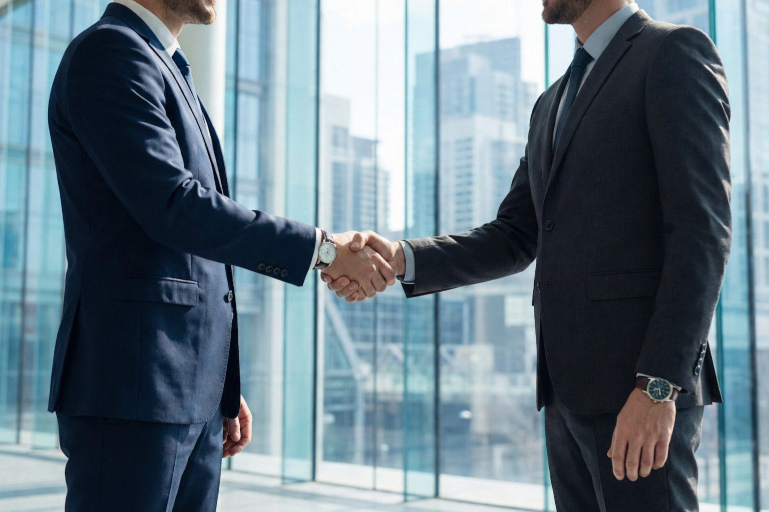握手するビジネスパーソン